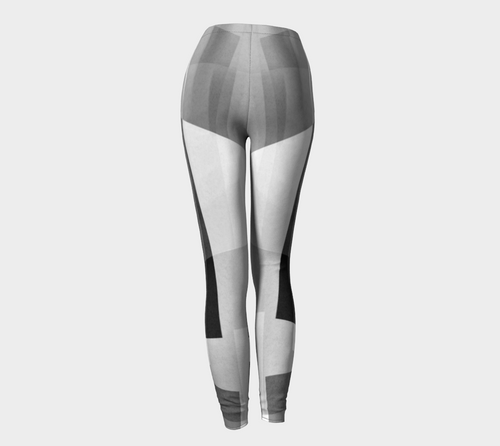 Razor Sharp Greys Leggings by Deloresart - deloresartcanada