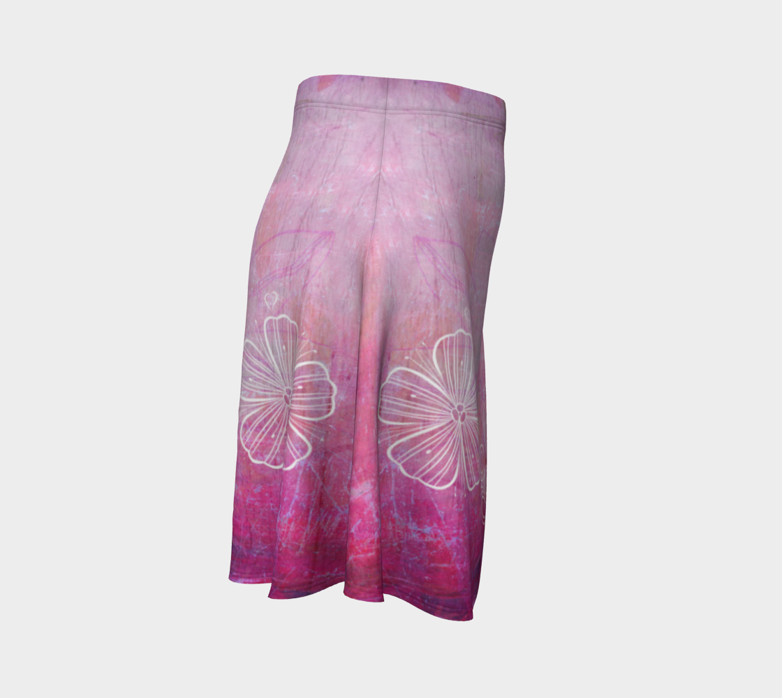 Bra Off, Hair Up Flare Skirt by Deloresart