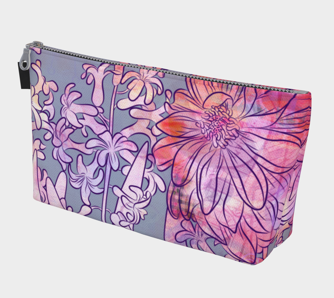 Hyacinth Heaven Makeup Bag - deloresartcanada