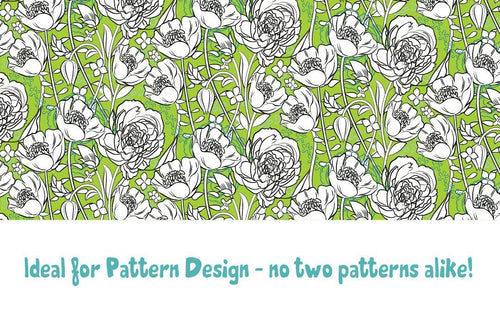 Volume 11 - Chic Line Art Floral Brush Set - deloresartcanada