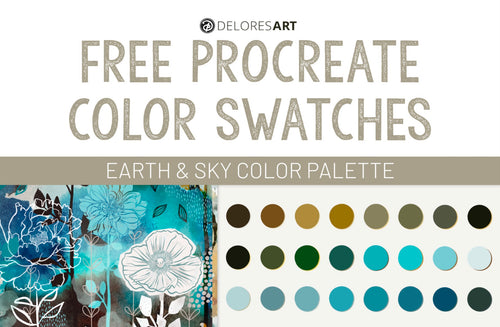 Earth and Sky Color Swatches - deloresartcanada