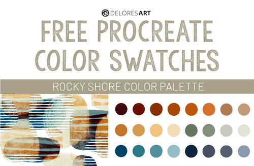 Rocky Shore Swatches - deloresartcanada