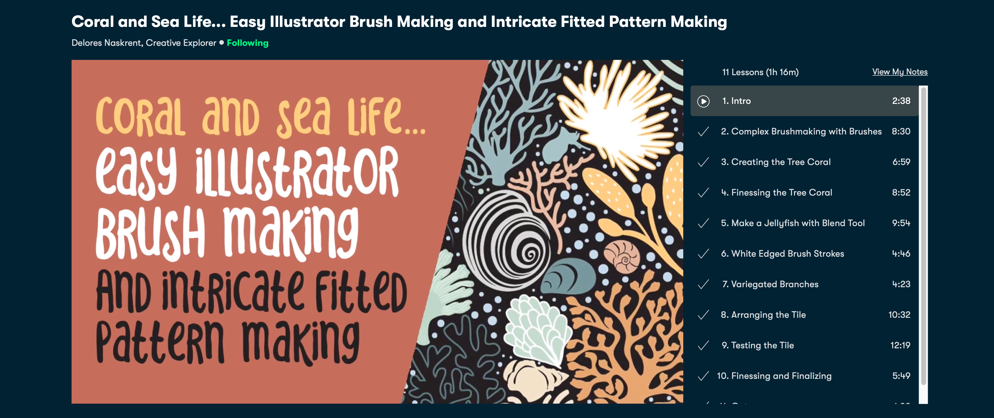Volume 14 - Coral and Sea Vector Brushes - deloresartcanada