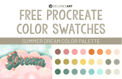 Summer Dream Color Swatches - deloresartcanada