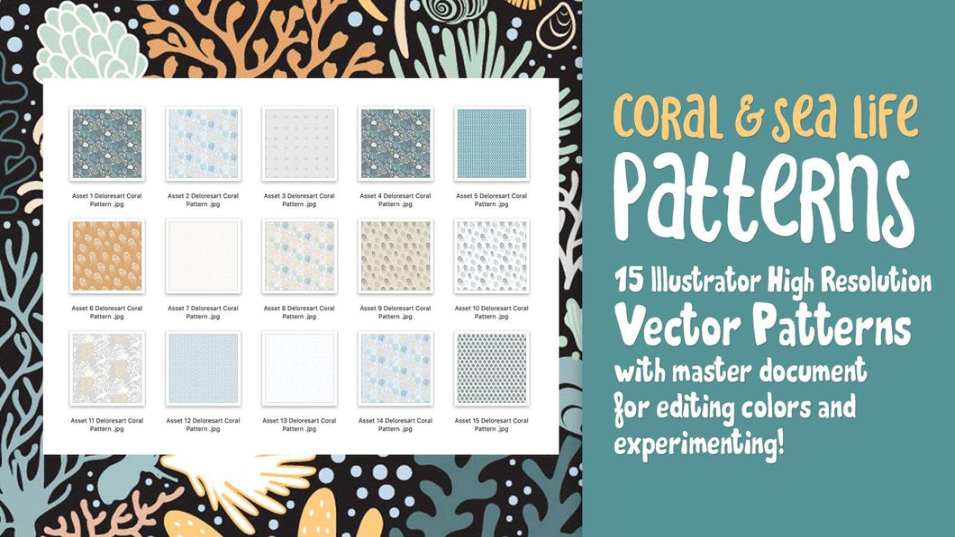 Volume 25 - Coral Pattern Assortment - deloresartcanada