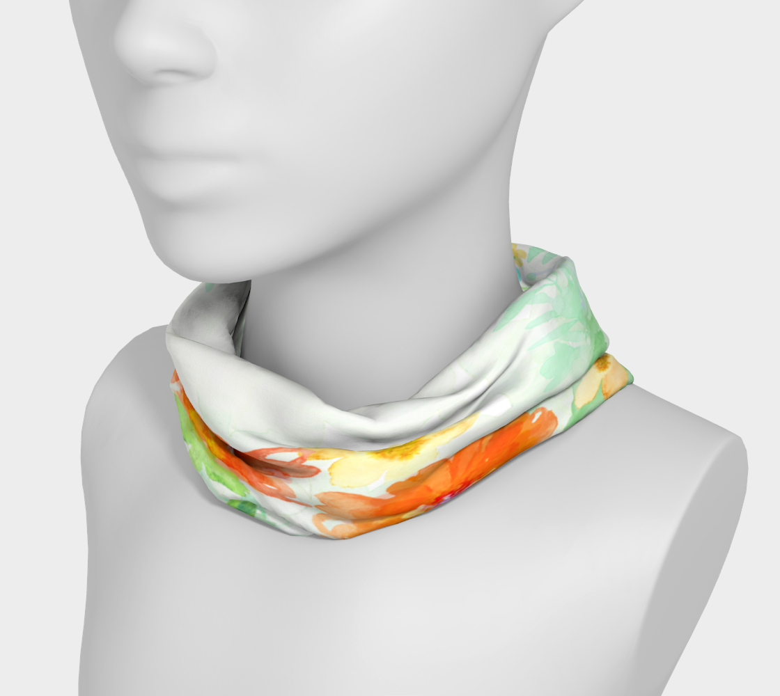 Coral Floral Headband by Deloresart - deloresartcanada