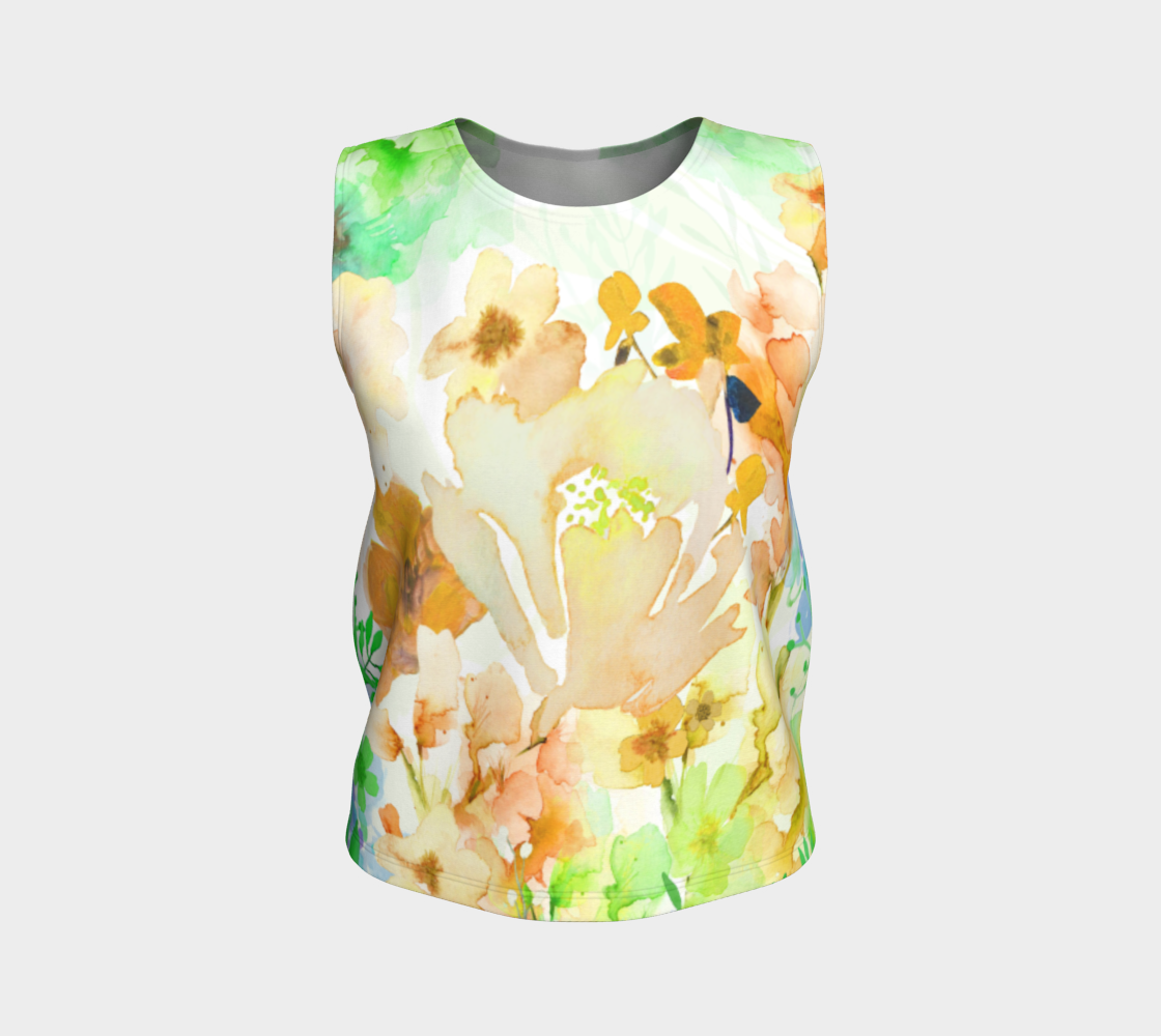 Gracious Garden Loose Tank - deloresartcanada