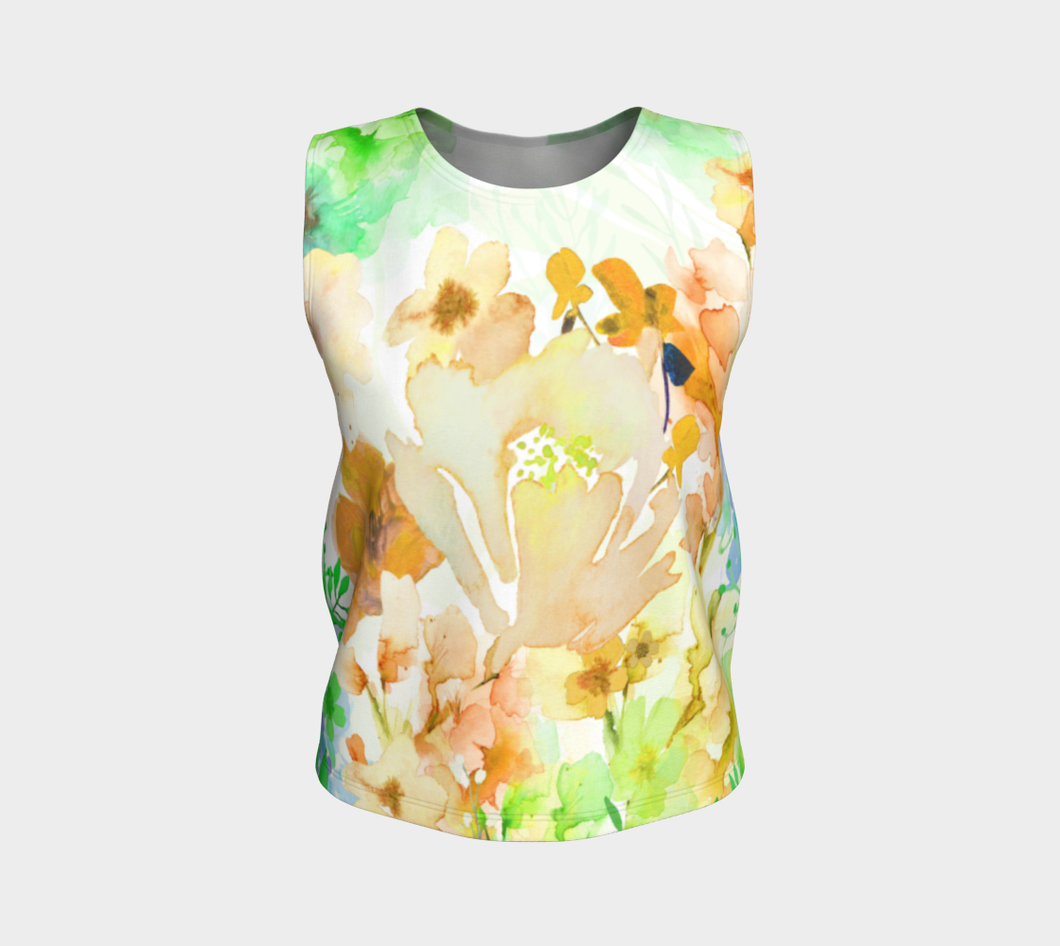 Gracious Garden Loose Tank - deloresartcanada