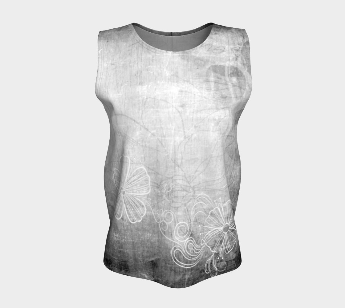 Bra Off Loose Tank by Deloresart in Grey - deloresartcanada