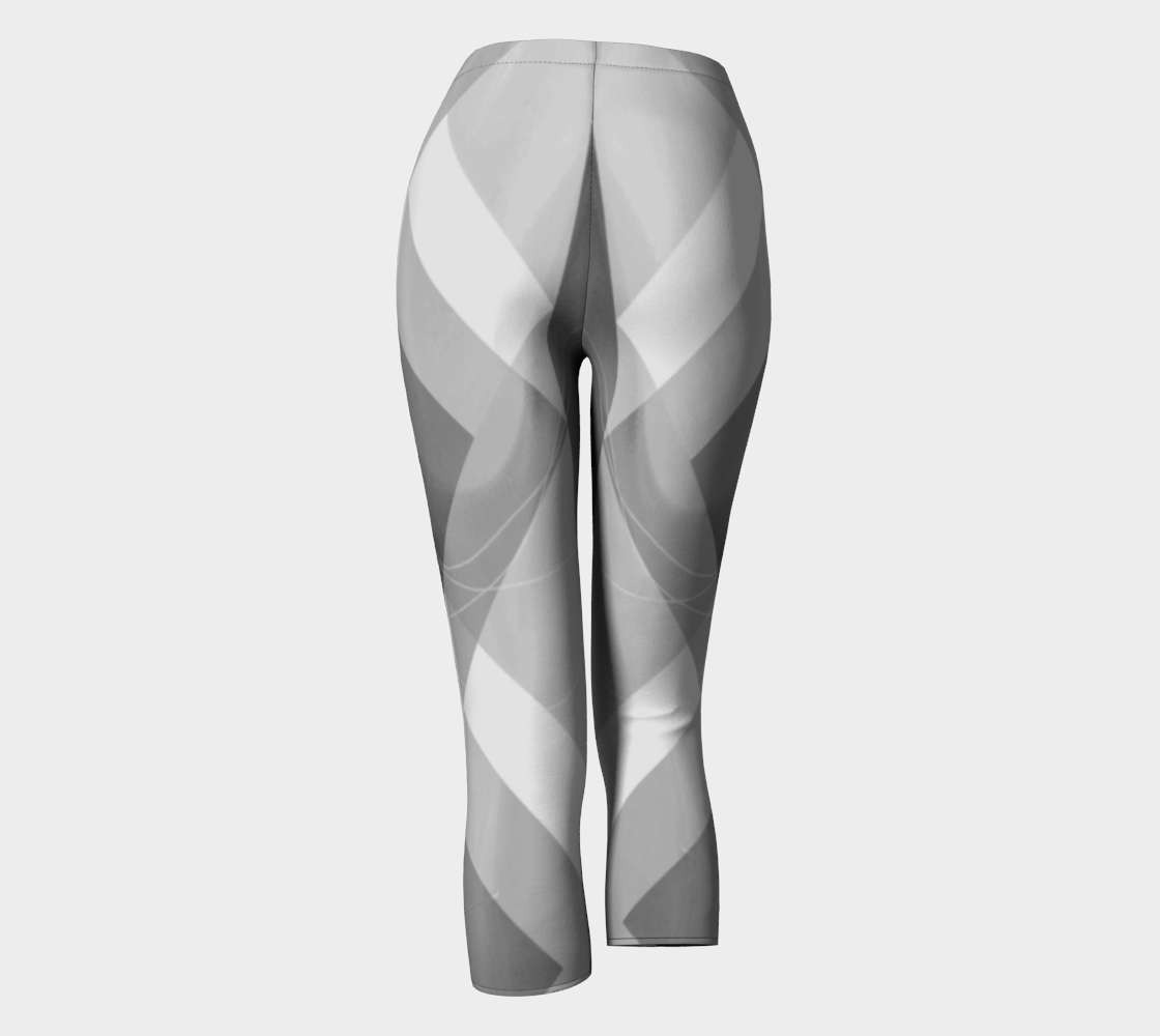 Obtuse Romance Grey Capris - deloresartcanada