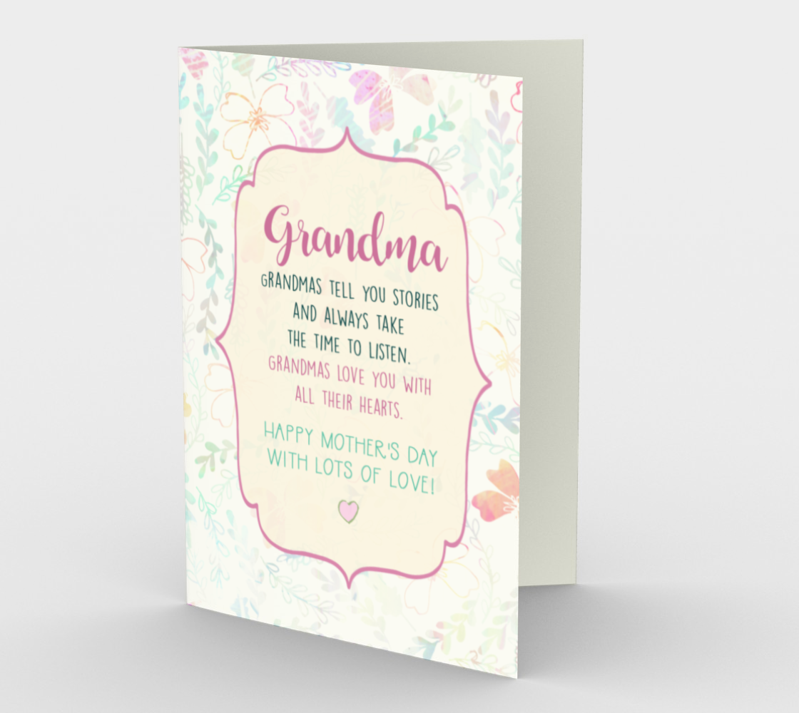 1193. Grandmas Tell You Stories  Card by DeloresArt