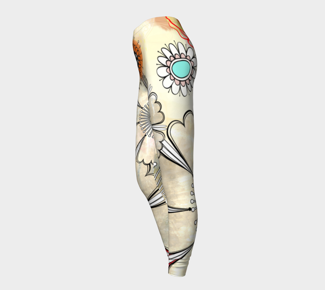 Flower Power Leggings by Deloresart