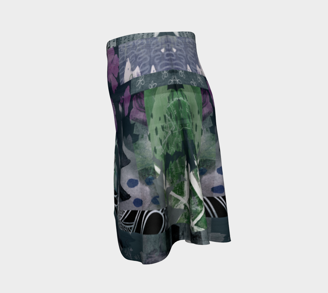 Elm Bud Flare Skirt by Deloresart