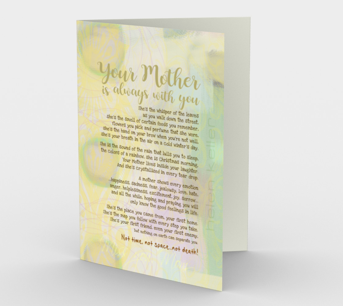 0516 Your Mother Is Always With You  Card by DeloresArt - deloresartcanada
