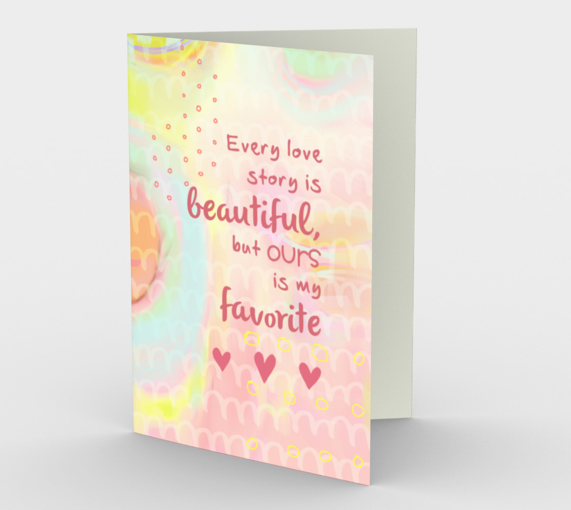 1158. Every Love Story Is Beautiful  Card by DeloresArt