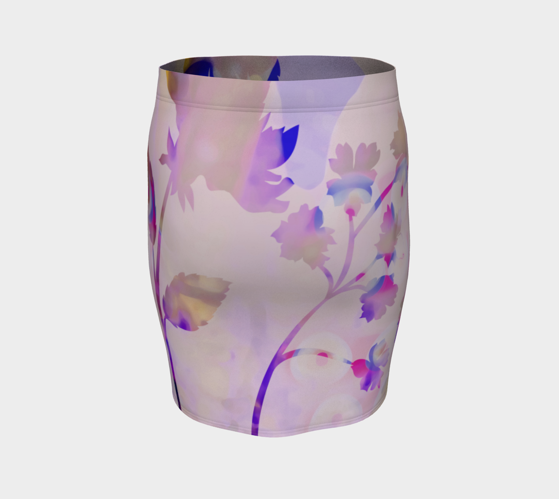 Francella Silhouette Fitted Skirt by Deloresart - deloresartcanada