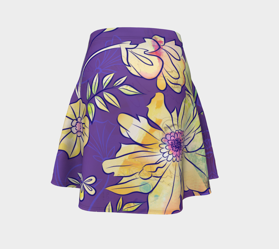 Francella Violet Flare Skirt by Deloresart