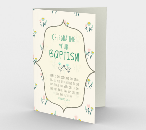 1290. Celebrating Your Baptism  Card by DeloresArt