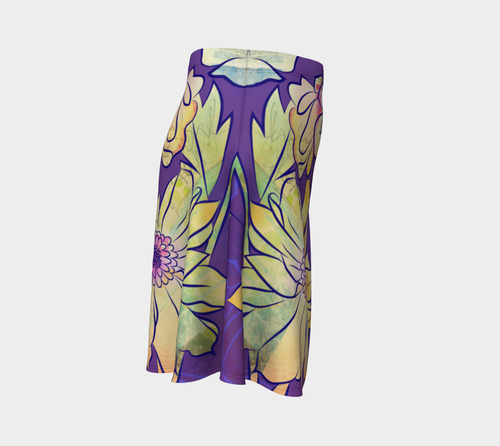 Francella Violet Flare Skirt by Deloresart
