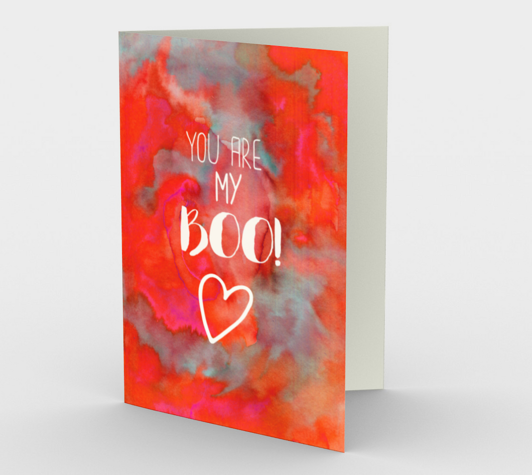 1416 You Are My Boo Card by Deloresart - deloresartcanada