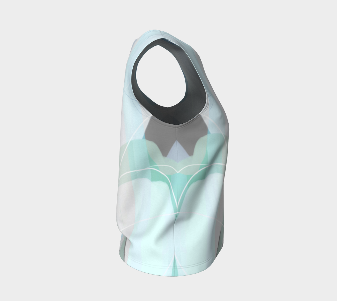 Shenanigans  Loose Tank by Deloresart Soft Blues - deloresartcanada
