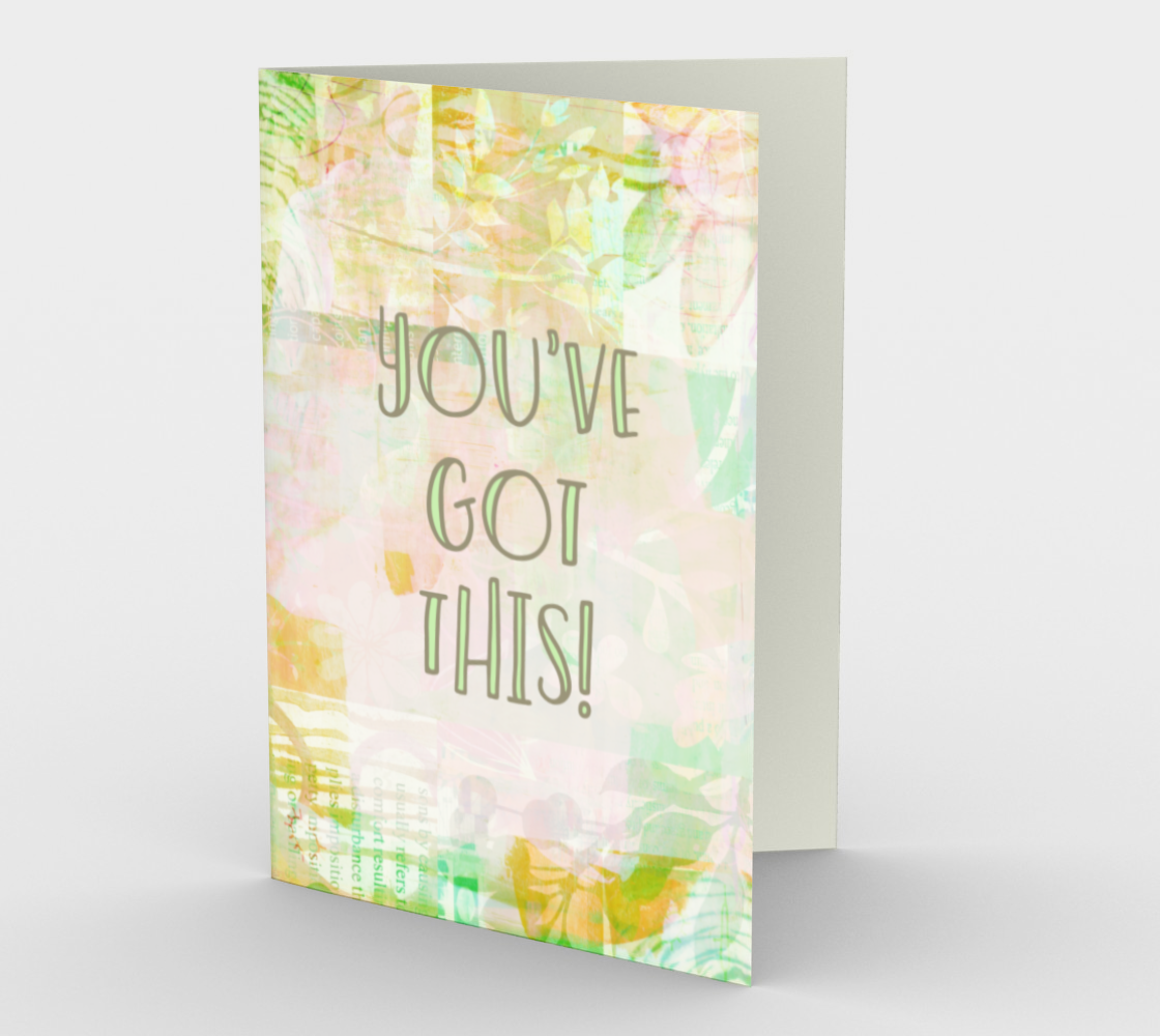 1272. You Got This Floral  Card by DeloresArt