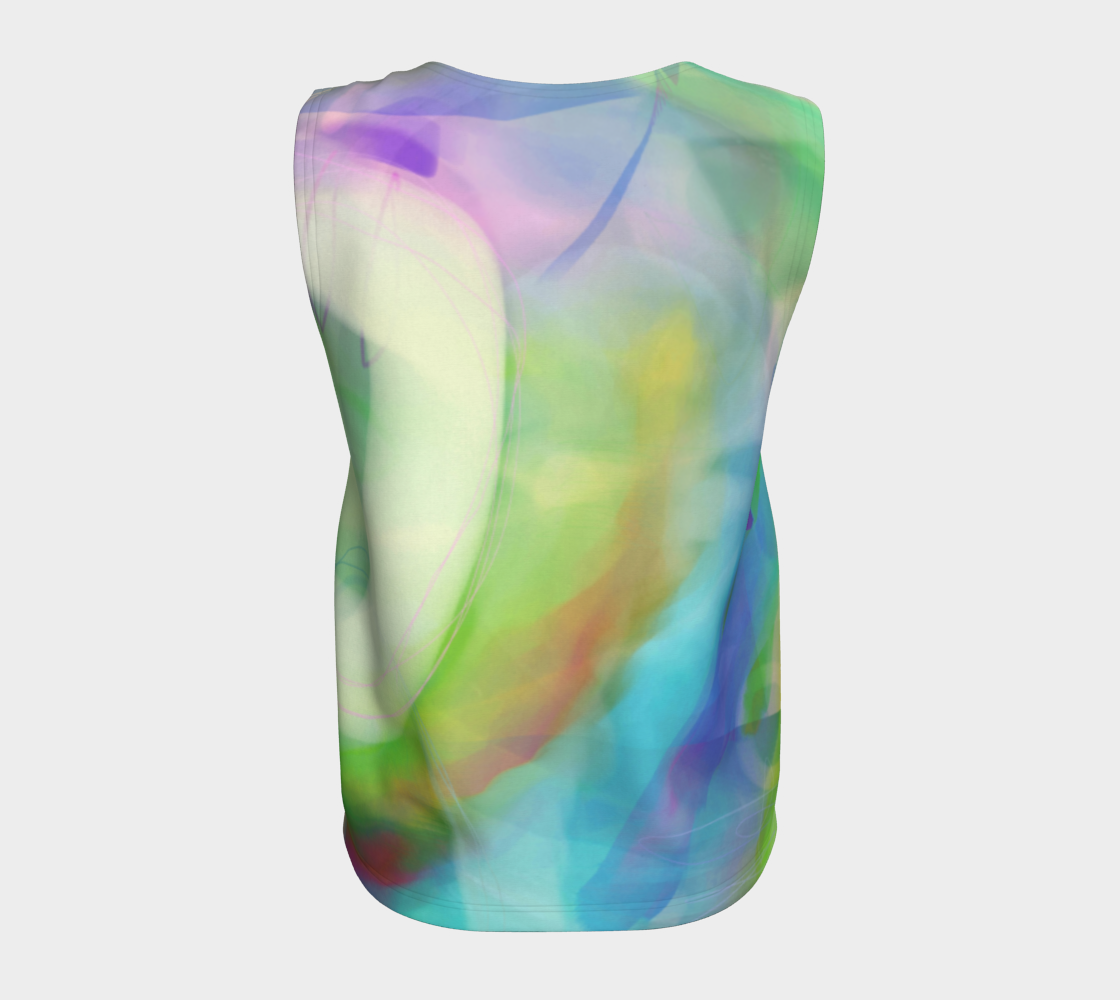 Good Wine Loose Tank by Deloresart  in Greens - deloresartcanada