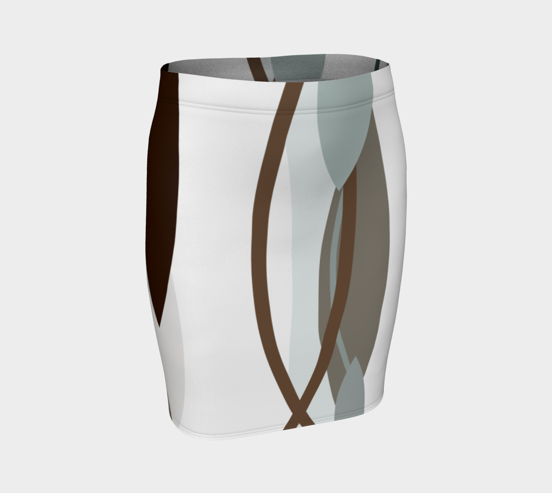 Side by Side Fitted Skirt by Deloresart - deloresartcanada