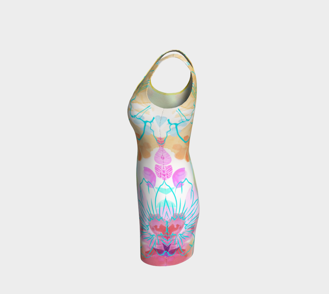 Posy Cluster Bodycon Dress by Deloresart