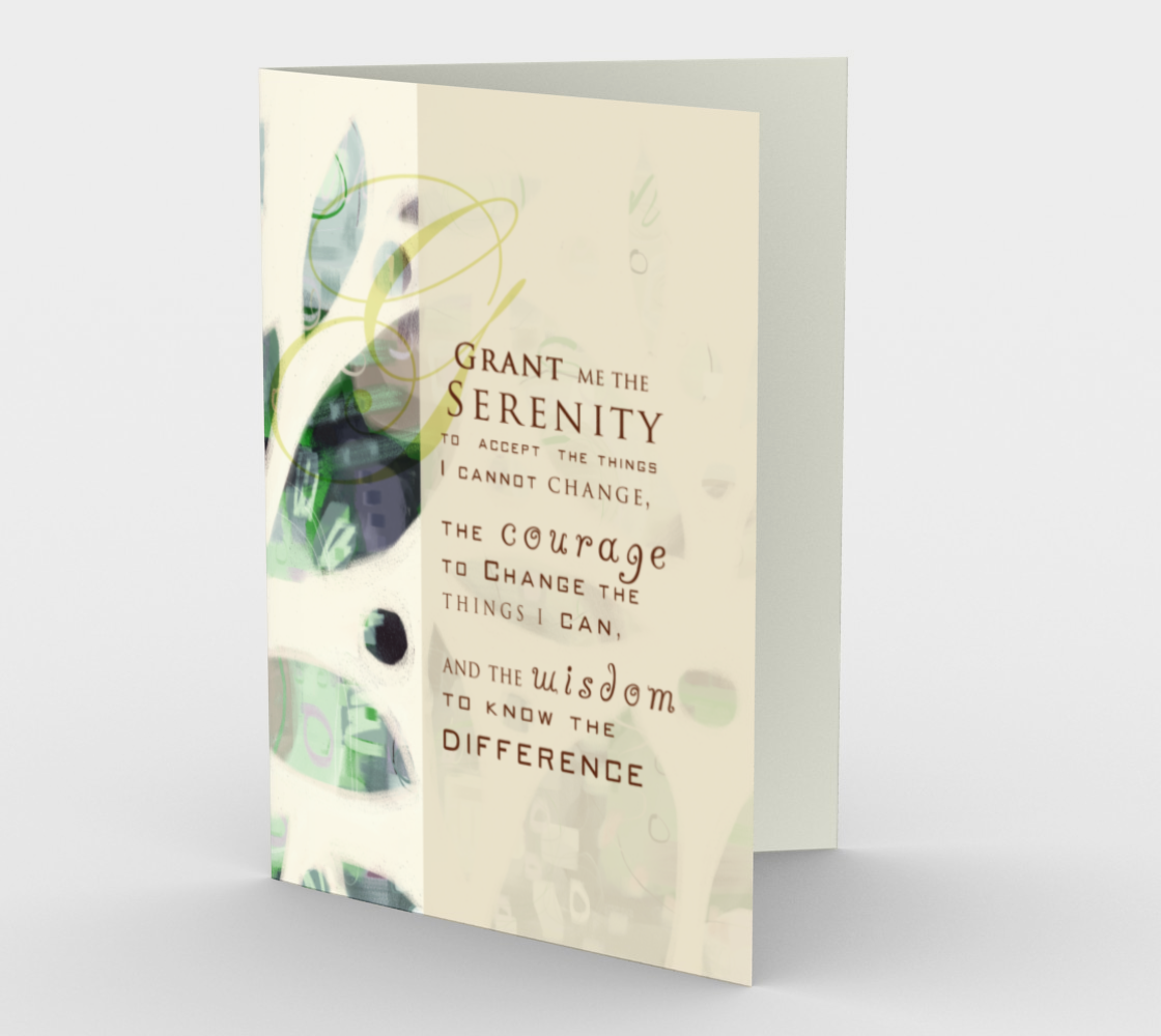 1309. Grant Me Serenity v.5  Card by DeloresArt