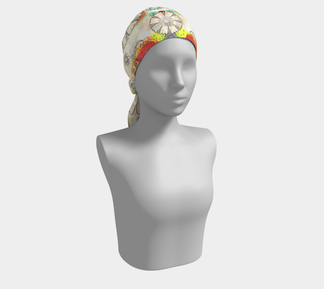 Flower Power Scarf by Deloresart