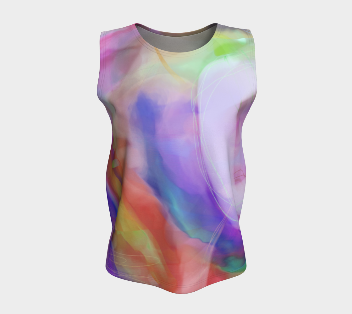 Good Wine Loose Tank by Deloresart  in Purples - deloresartcanada