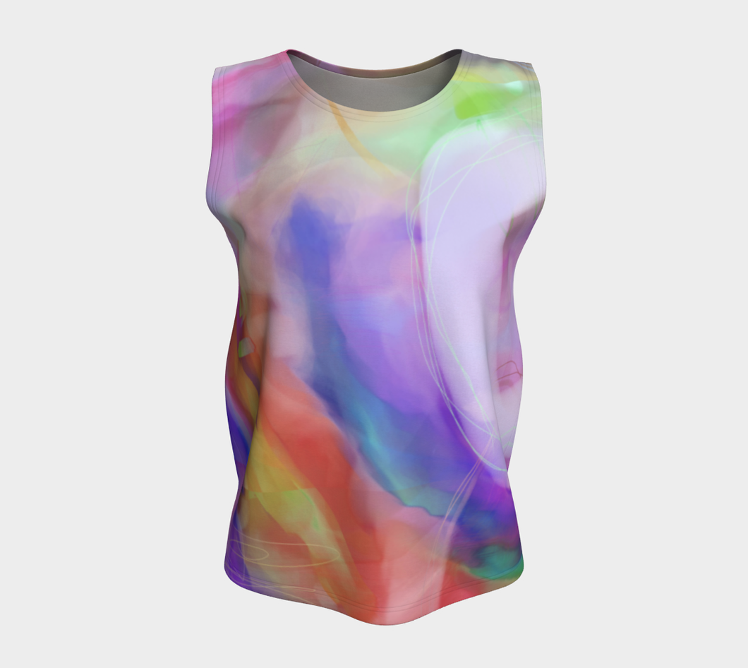 Good Wine Loose Tank by Deloresart  in Purples - deloresartcanada