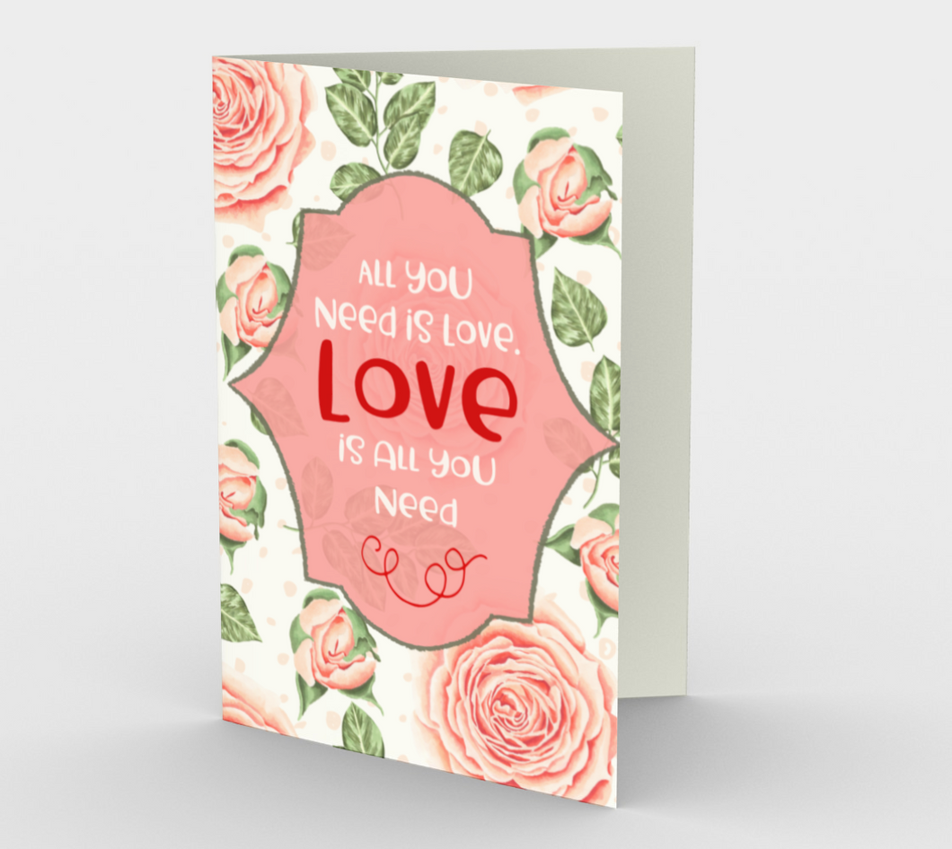 1154. All You Need Is Love v.2  Card by DeloresArt