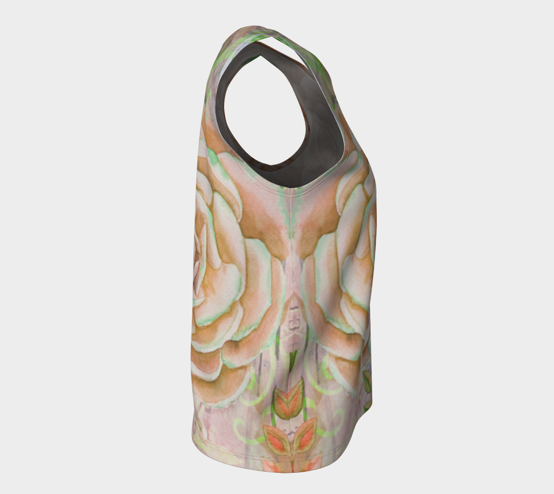 Let's Lovely Garden Loose Tank in Terra Cotta - deloresartcanada