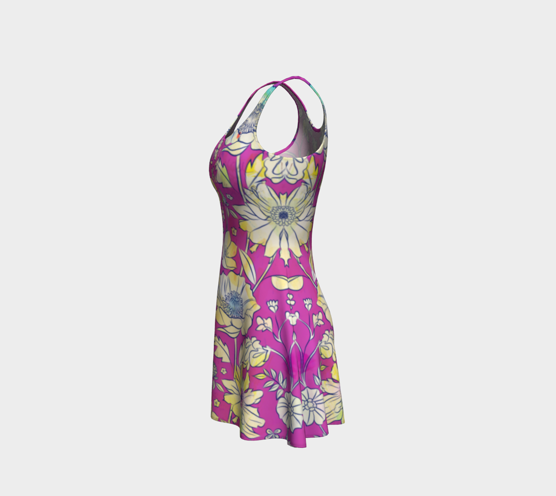 Francella Magenta Dress by Deloresart