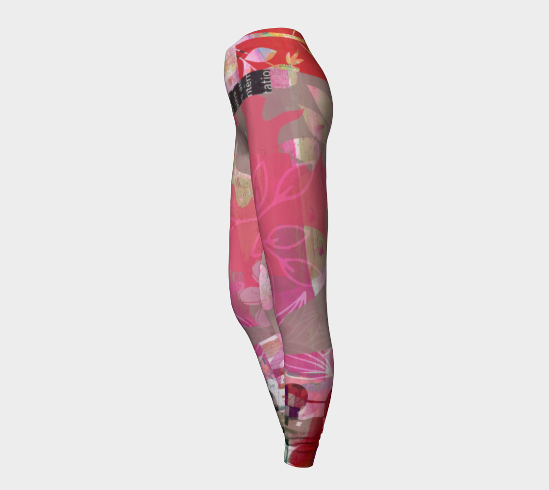 Flourish Collage Leggings by Deloresart - deloresartcanada