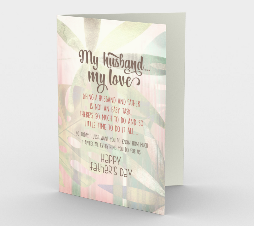 1146. My Husband, My Love  Card by DeloresArt