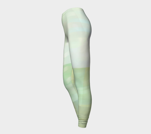 Angle Iron Greens Leggings by Deloresart - deloresartcanada