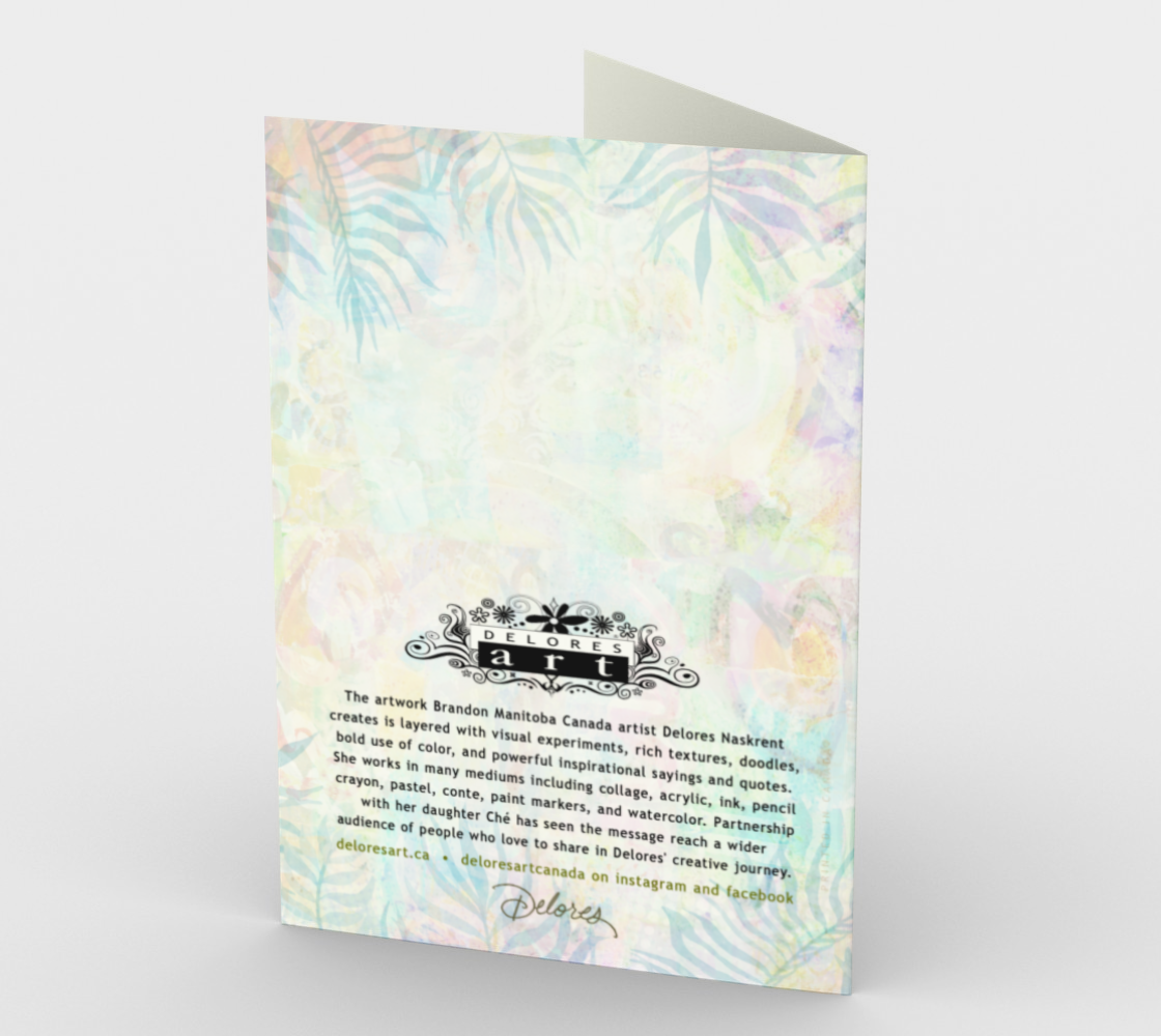 1273. Beyond Us All Floral  Card by DeloresArt
