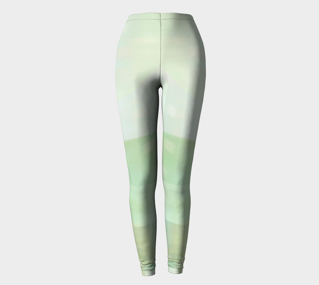 Angle Iron Greens Leggings by Deloresart - deloresartcanada