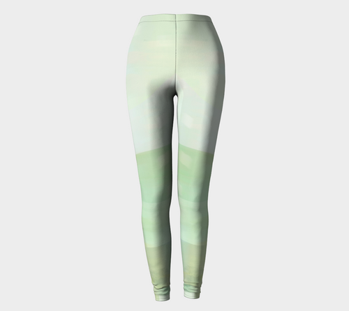 Angle Iron Greens Leggings by Deloresart - deloresartcanada