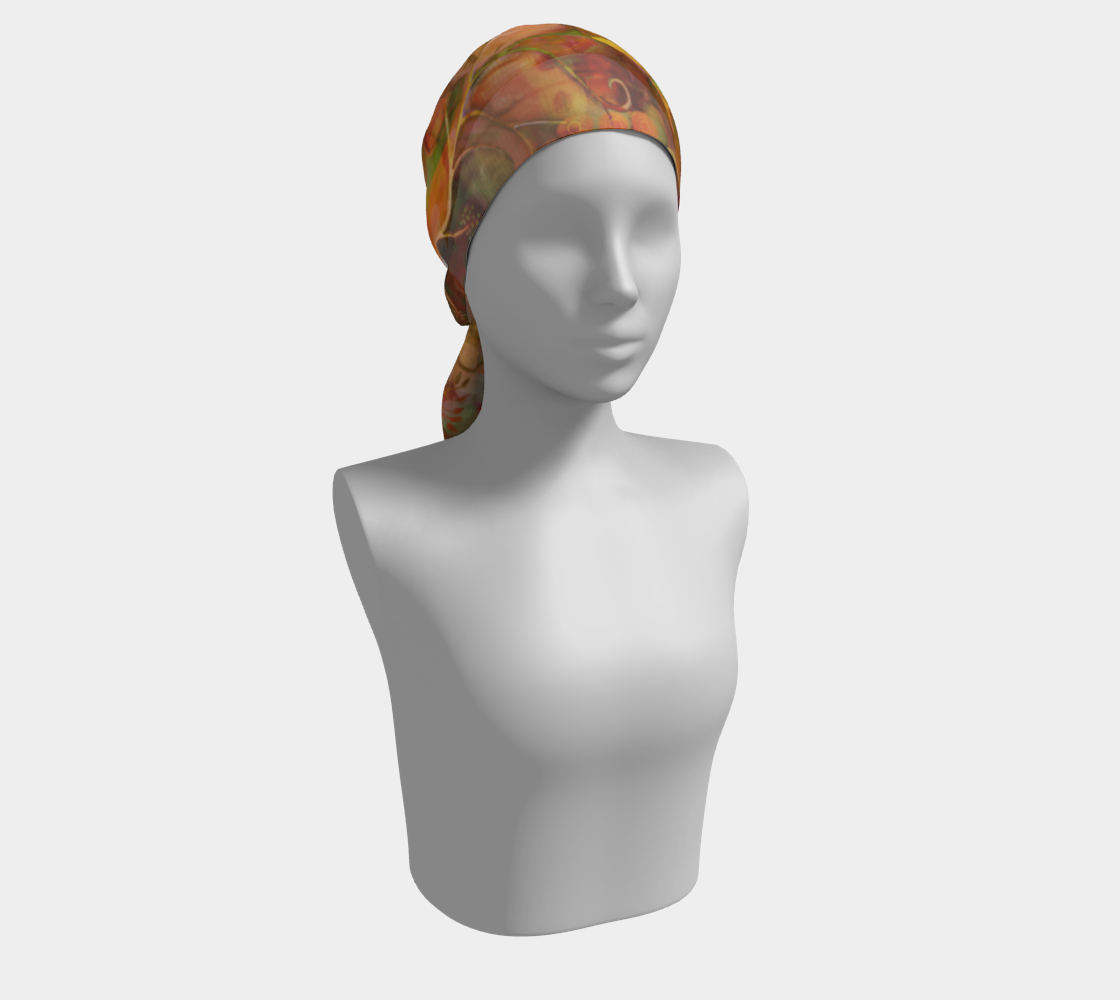 Pretty Petals Rusty Scarf by Deloresart