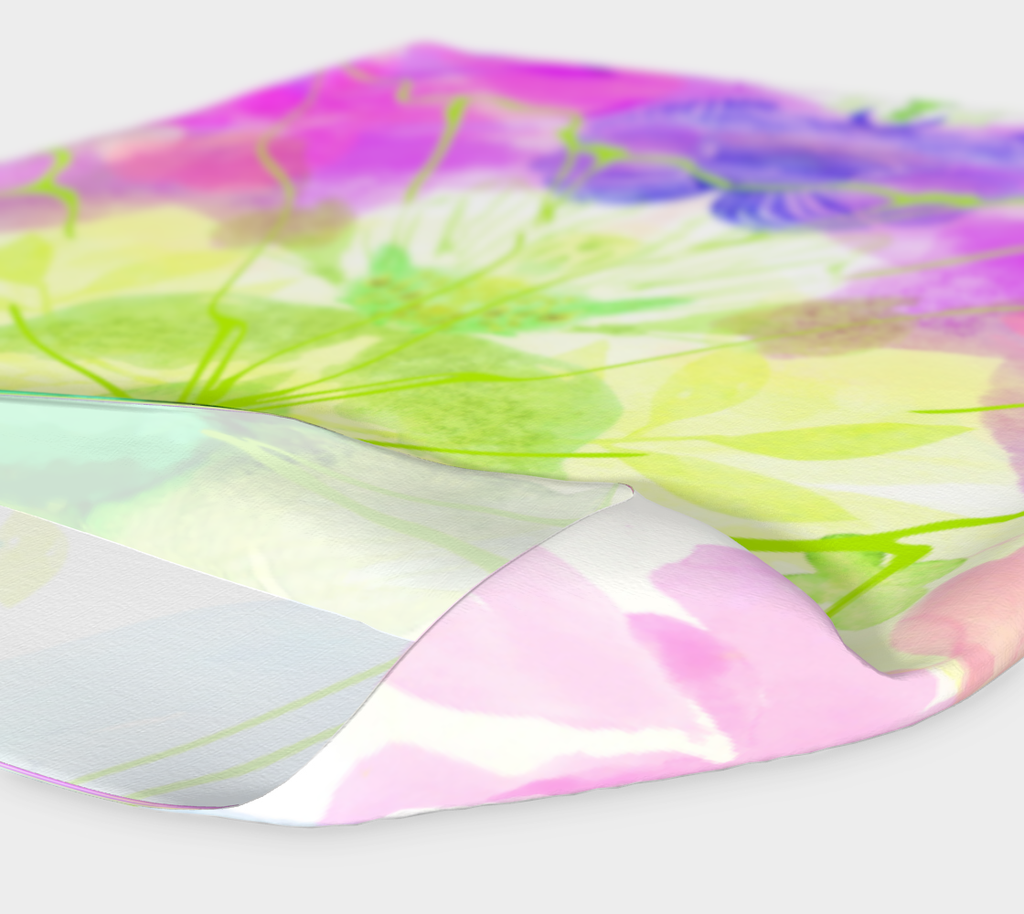 Posy Cluster Cool Colors Headband by Deloresart - deloresartcanada