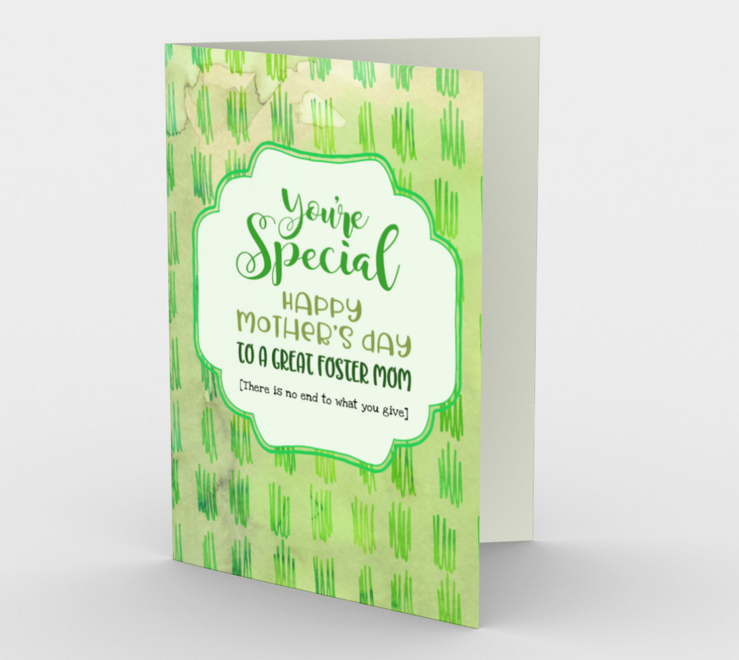 1200. Great Foster Mom  Card by DeloresArt