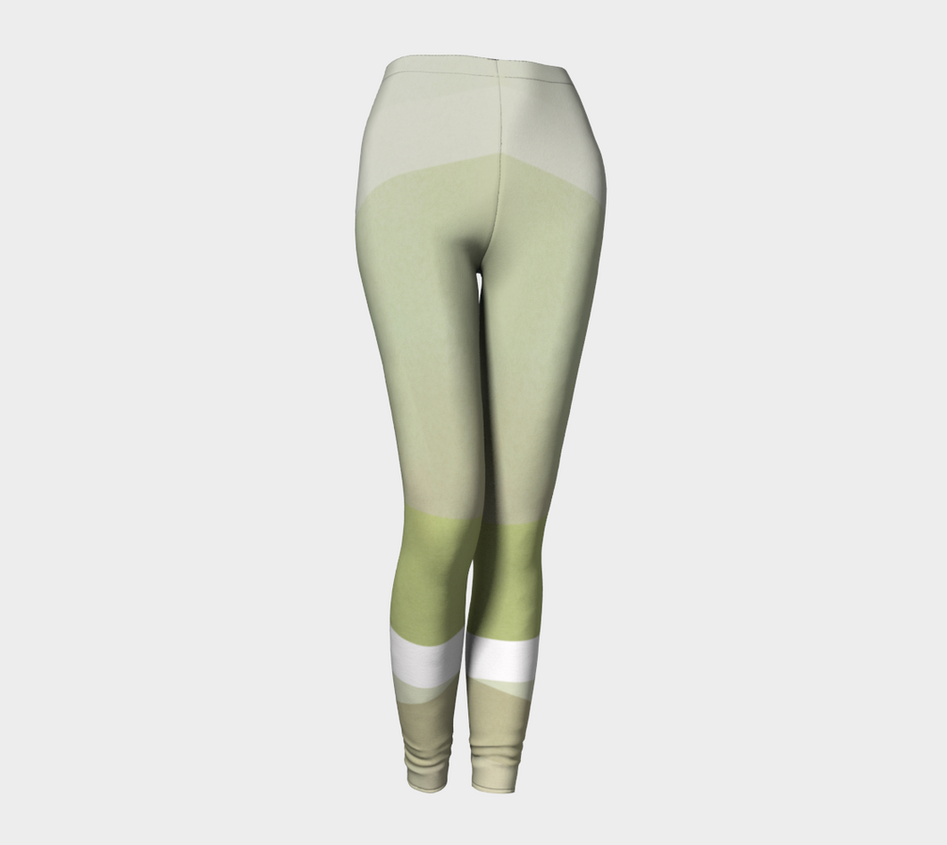 Razor Sharp Greens Leggings by Deloresart - deloresartcanada