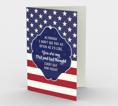 1393 You Are My First and Last Thought Card by Deloresart - deloresartcanada