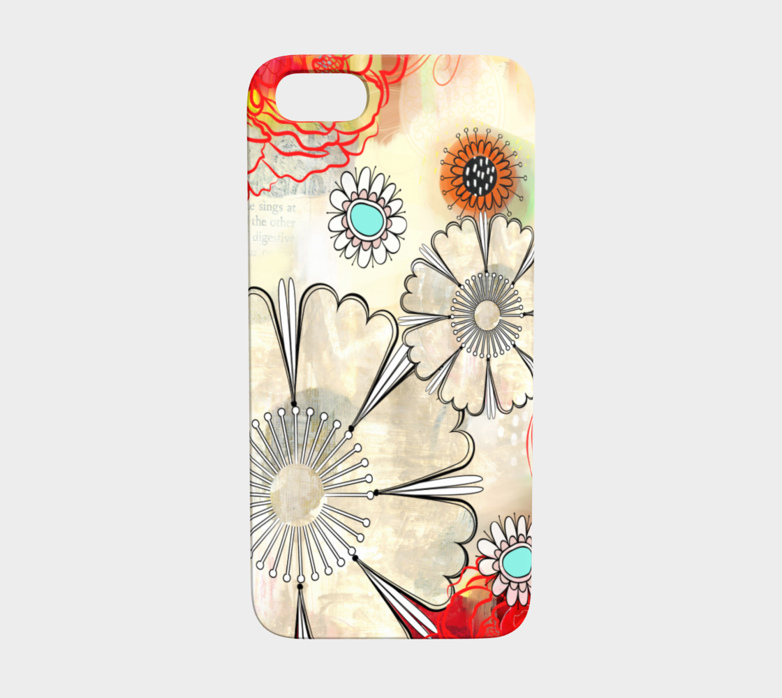 924  Floral Co Ordinate Device Case - deloresartcanada