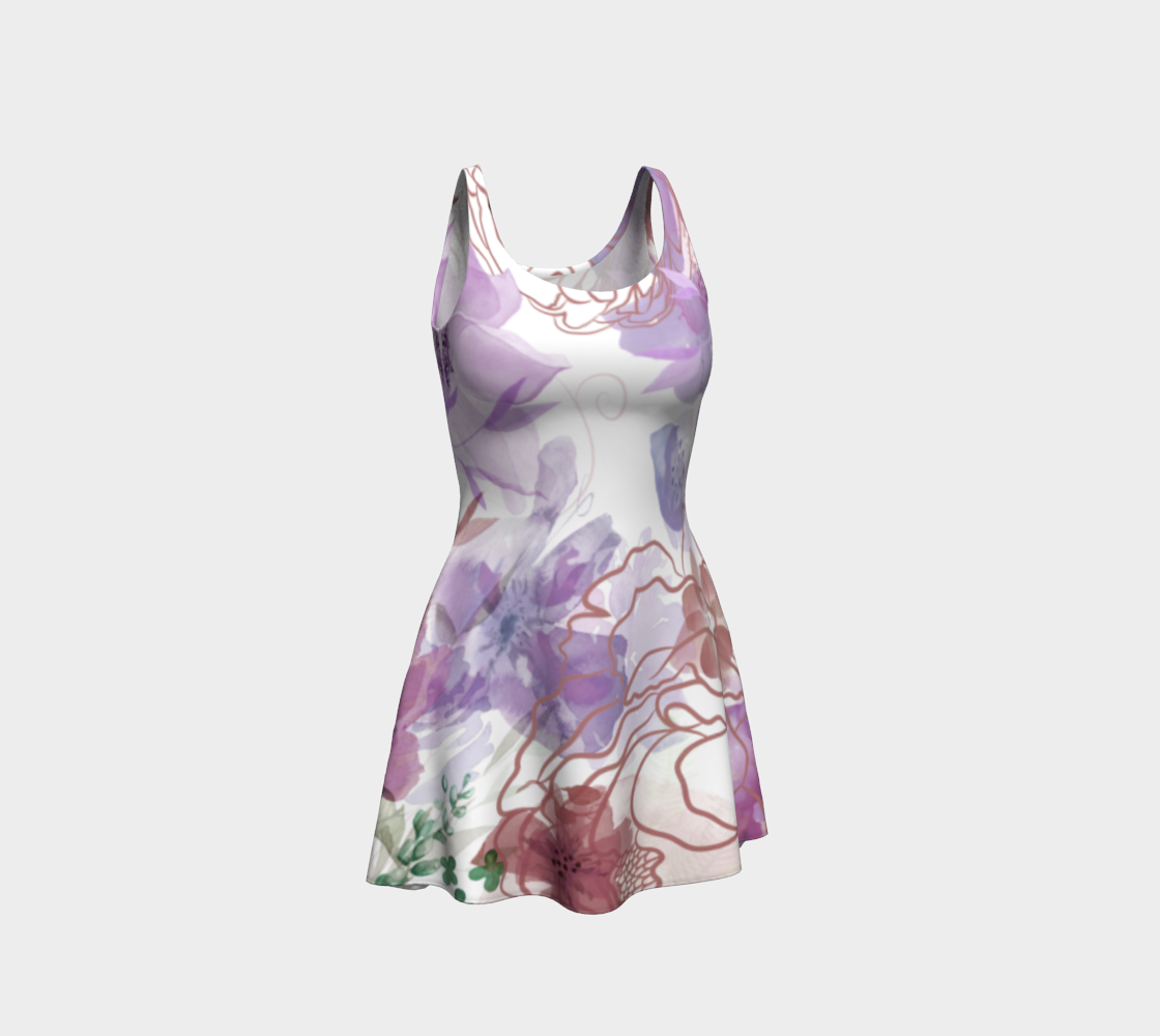 Rosie Outlook Muted Flare Dress by Deloresart