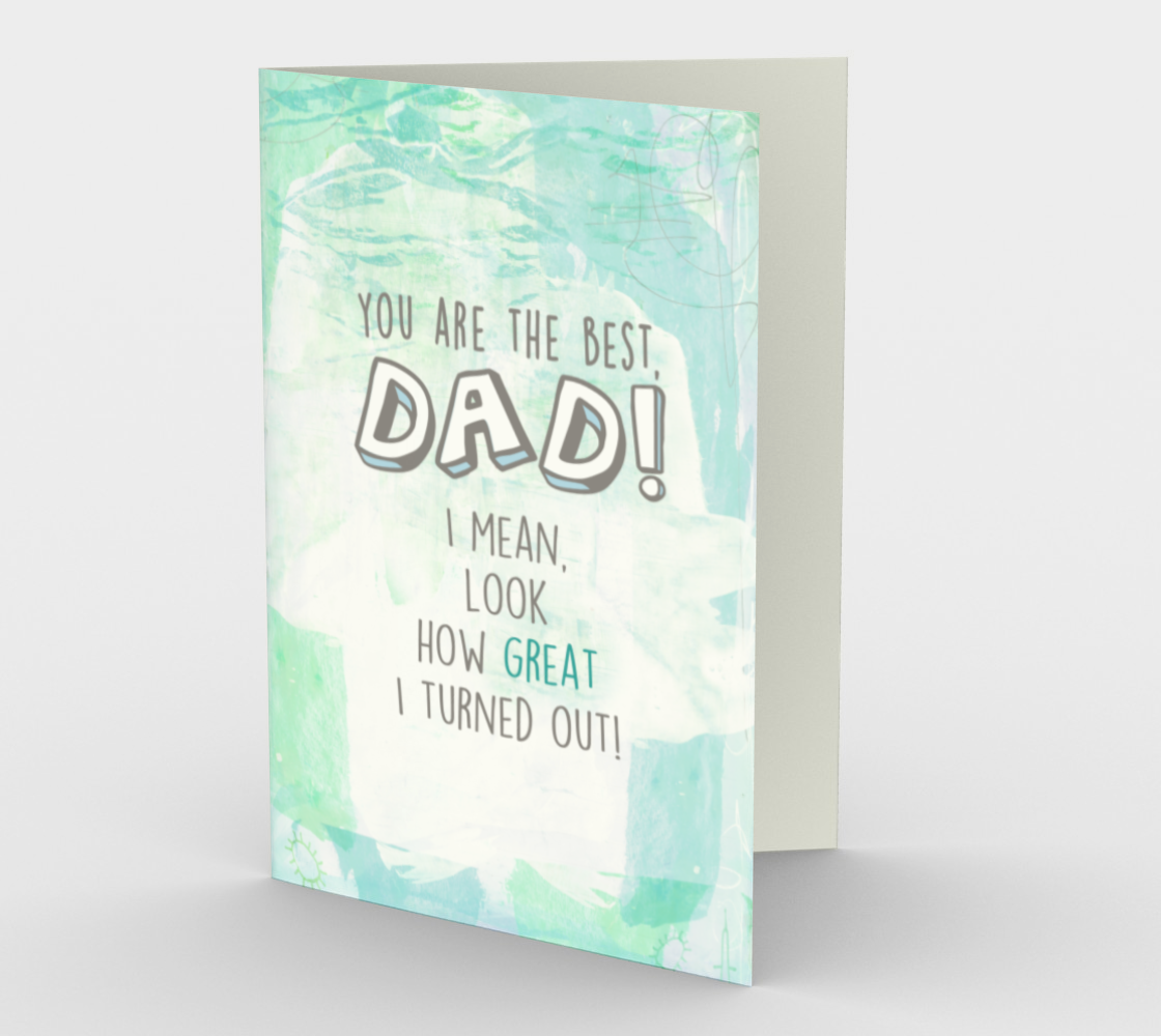 1254. You Are The Best Dad  Card by DeloresArt